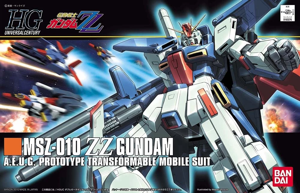 Gundam: 1/144 Scale HGUC Model Kit: MSZ-010 ZZ Gundam 2 Gundam: 1/144 Scale HGUC Model Kit: MSZ-010 ZZ Gundam - Image 2