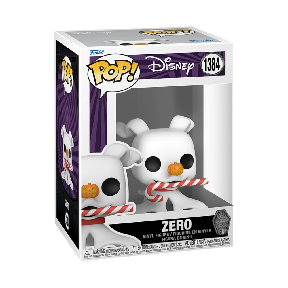 The Nightmare Before Christmas: 30th Anniversary: Pop! Vinyl Figure: Zero (With Candycane) 1 The Nightmare Before Christmas: 30th Anniversary: Pop! Vinyl Figure: Zero (With Candycane)