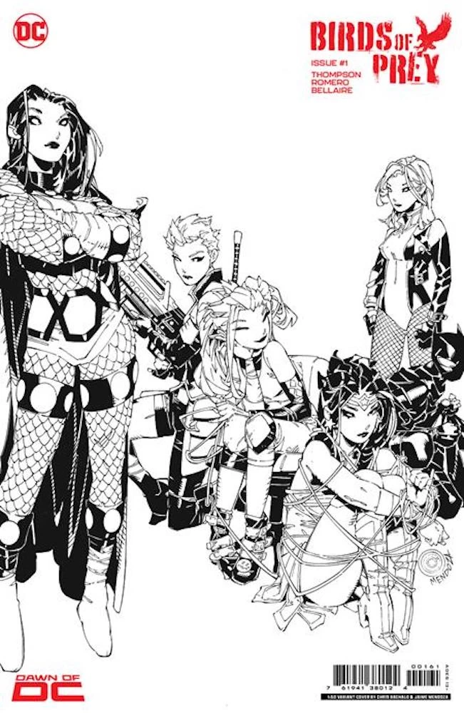 Birds Of Prey #1 (Cover G Chris Bachalo Black & White Card Stock Variant) 1 Birds Of Prey #1 (Cover G Chris Bachalo Black & White Card Stock Variant)