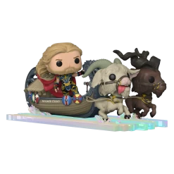Marvel: Thor: Love & Thunder: Pop! Rides Vinyl Figure: Goat Boat With Thor, Toothgnasher & Toothgrinder