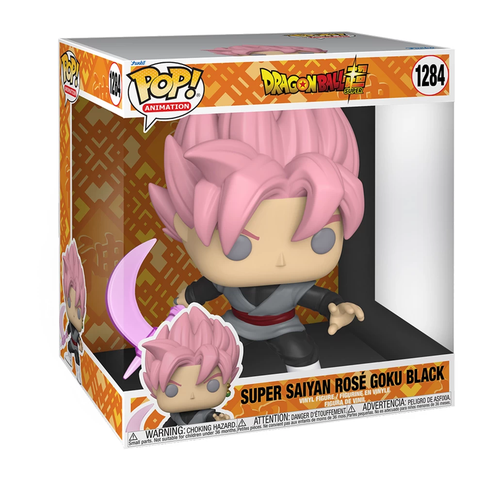 Dragon Ball Super: Jumbo Pop! Vinyl Figure: Super Saiyan Rose Goku (With Translucent Scythe) 2 Dragon Ball Super: Jumbo Pop! Vinyl Figure: Super Saiyan Rose Goku (With Translucent Scythe) - Image 2