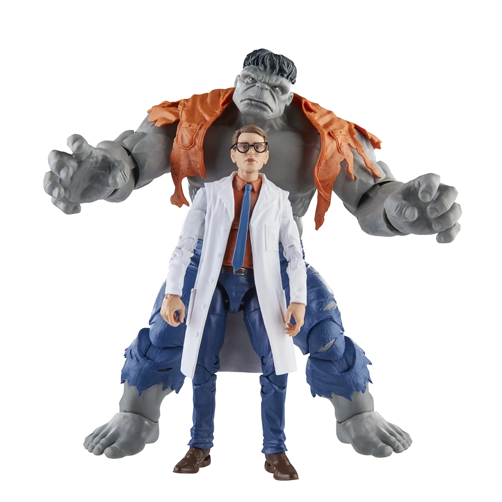 Avengers: Marvel Legends 60th Anniversary Action Figure 2-Pack: Gray Hulk & Dr Bruce Banner 2 Avengers: Marvel Legends 60th Anniversary Action Figure 2-Pack: Gray Hulk & Dr Bruce Banner - Image 2