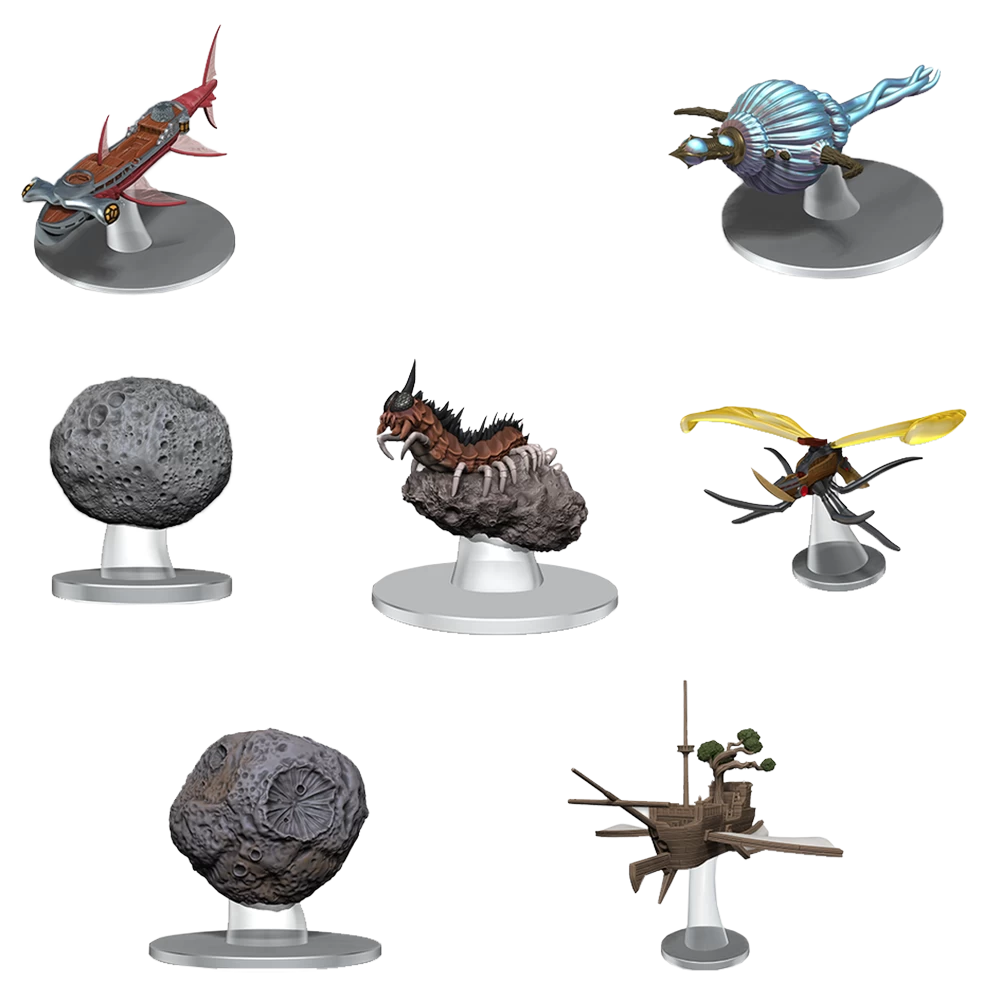 Dungeons & Dragons: Icons Of The Realms: Ship Scale Miniatures: Spelljammer: Adventures In Space: Asteroid Encounters 1 Dungeons & Dragons: Icons Of The Realms: Ship Scale Miniatures: Spelljammer: Adventures In Space: Asteroid Encounters