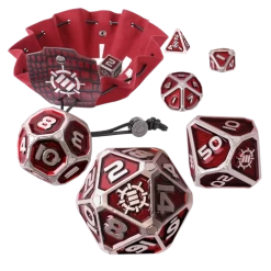 Metal RPG Dice Set: Collector's Edition: Red