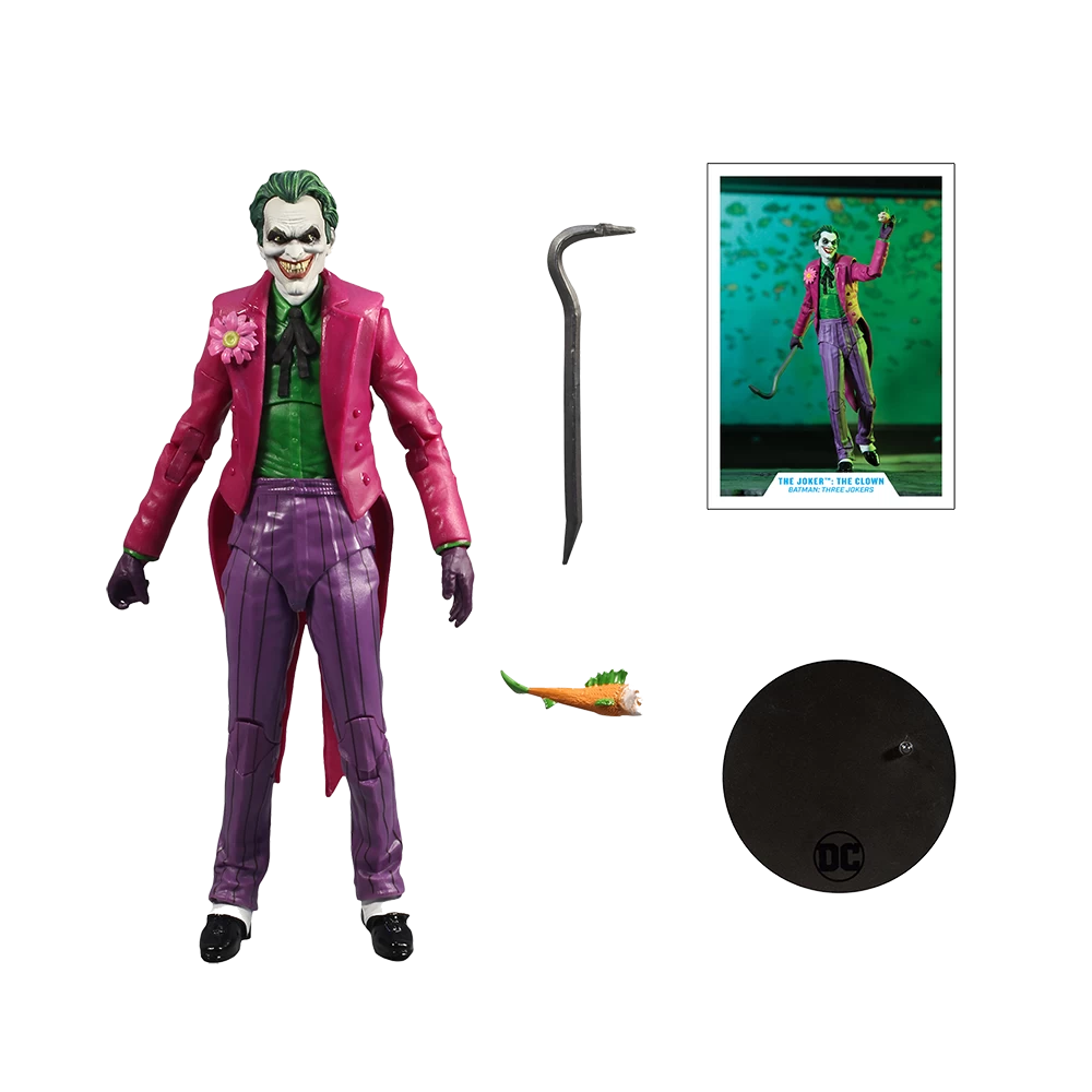 DC Multiverse: Batman: Three Jokers: Action Figure: Joker Clown 1 DC Multiverse: Batman: Three Jokers: Action Figure: Joker Clown
