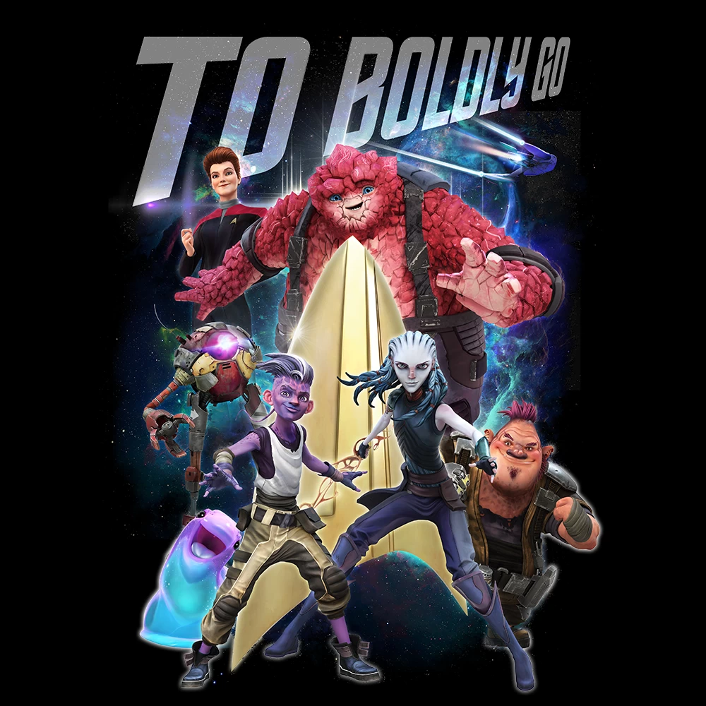 Star Trek: Prodigy: Women's Fit T-Shirt: Crew & Badge 2 Star Trek: Prodigy: Women's Fit T-Shirt: Crew & Badge - Image 2