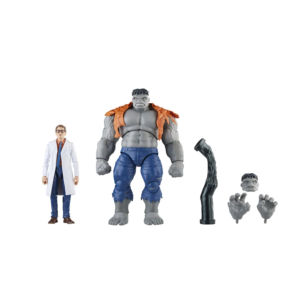 Avengers: Marvel Legends 60th Anniversary Action Figure 2-Pack: Gray Hulk & Dr Bruce Banner 1 Avengers: Marvel Legends 60th Anniversary Action Figure 2-Pack: Gray Hulk & Dr Bruce Banner
