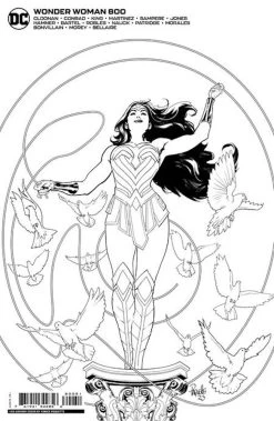 Wonder Woman #800 (Cover J Yanick Paquette Black & White Card Stock Variant)