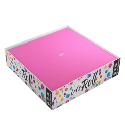 Gamegenic: Magnetic Dice Tray: Square: Black/Pink