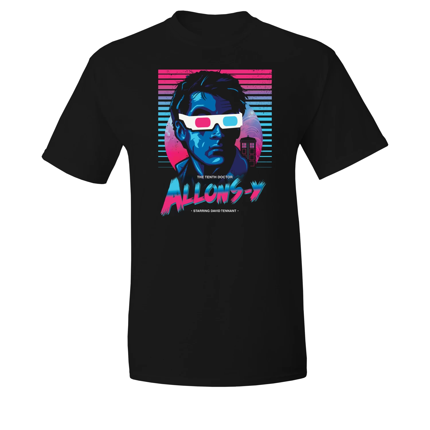 Doctor Who: T-Shirt: 80s Allons-y! 1 Doctor Who: T-Shirt: 80s Allons-y!