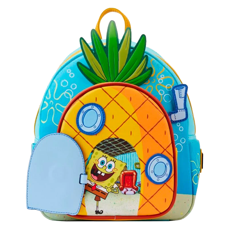 Spongebob Squarepants: Loungefly Mini Backpack: Pineapple House 4 Spongebob Squarepants: Loungefly Mini Backpack: Pineapple House - Image 4