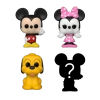 Disney: Bitty Pop! Vinyl Figure 4-Pack: Mickey Mouse, Minnie Mouse, Pluto & Mystery Figure