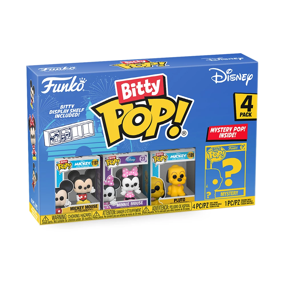 Disney: Bitty Pop! Vinyl Figure 4-Pack: Mickey Mouse, Minnie Mouse, Pluto & Mystery Figure 4 Disney: Bitty Pop! Vinyl Figure 4-Pack: Mickey Mouse, Minnie Mouse, Pluto & Mystery Figure - Image 4