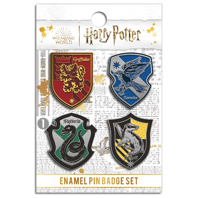 Harry Potter: Enamel Pin Badges: House Crests Set 1 Harry Potter: Enamel Pin Badges: House Crests Set