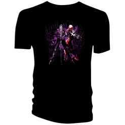 Batman: T-Shirt: Purple Harley & Joker