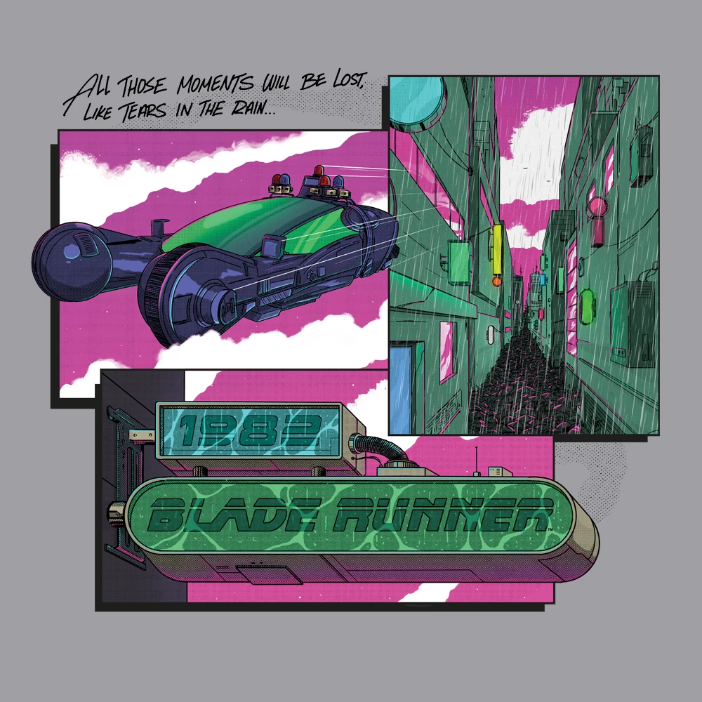 Blade Runner: Women's Fit T-Shirt: Tears In The Rain 2 Blade Runner: Women's Fit T-Shirt: Tears In The Rain - Image 2