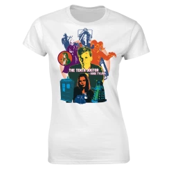 Doctor Who: Saga Collection: Women's Fit T-Shirt: Tenth Doctor & Rose
