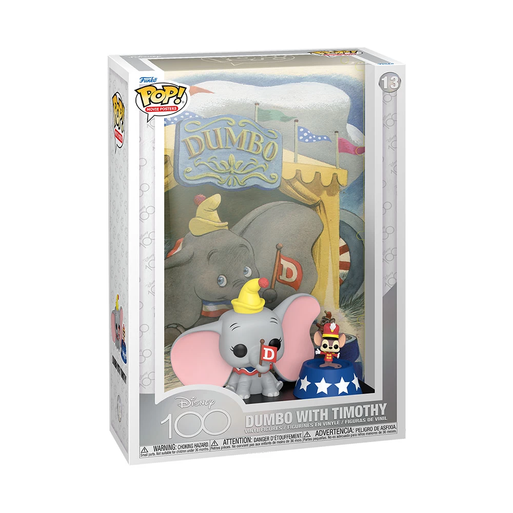 Disney: D100: Pop! Movie Poster Vinyl Figure: Dumbo & Timothy 2 Disney: D100: Pop! Movie Poster Vinyl Figure: Dumbo & Timothy - Image 2