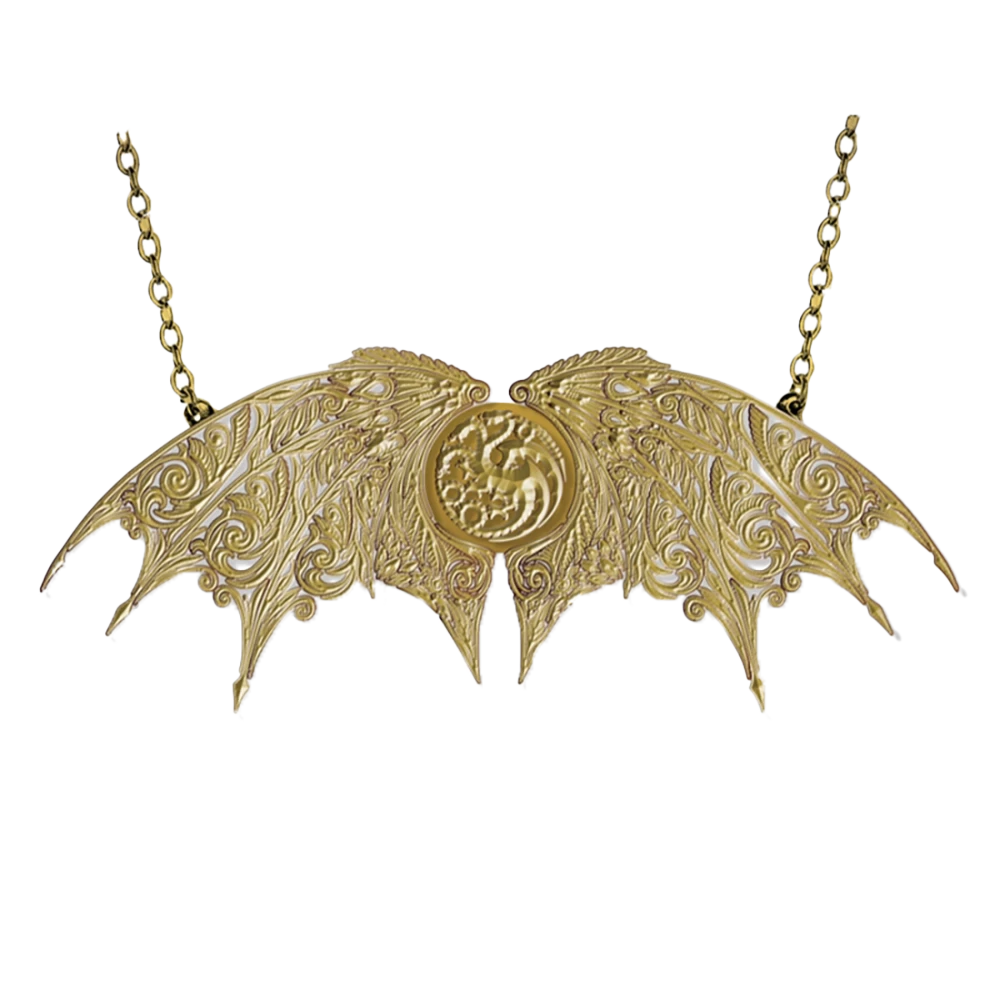 House Of The Dragon: Double Hung Necklace: Targaryen Dragon 1 House Of The Dragon: Double Hung Necklace: Targaryen Dragon