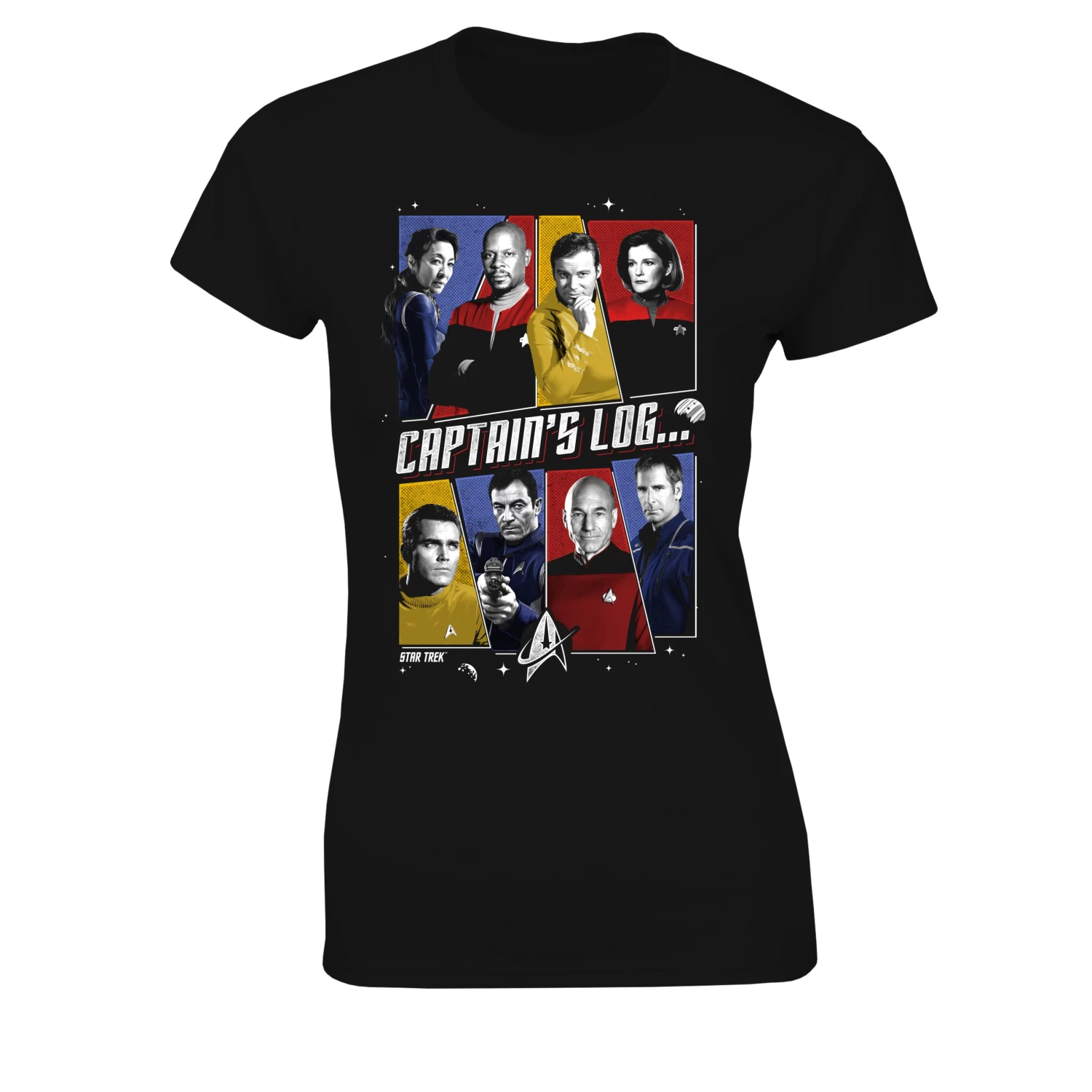 Star Trek: Women's Fit T-Shirt: Captain's Log 1 Star Trek: Women's Fit T-Shirt: Captain's Log