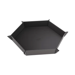 Gamegenic: Magnetic Dice Tray: Hexagonal: Black/Grey