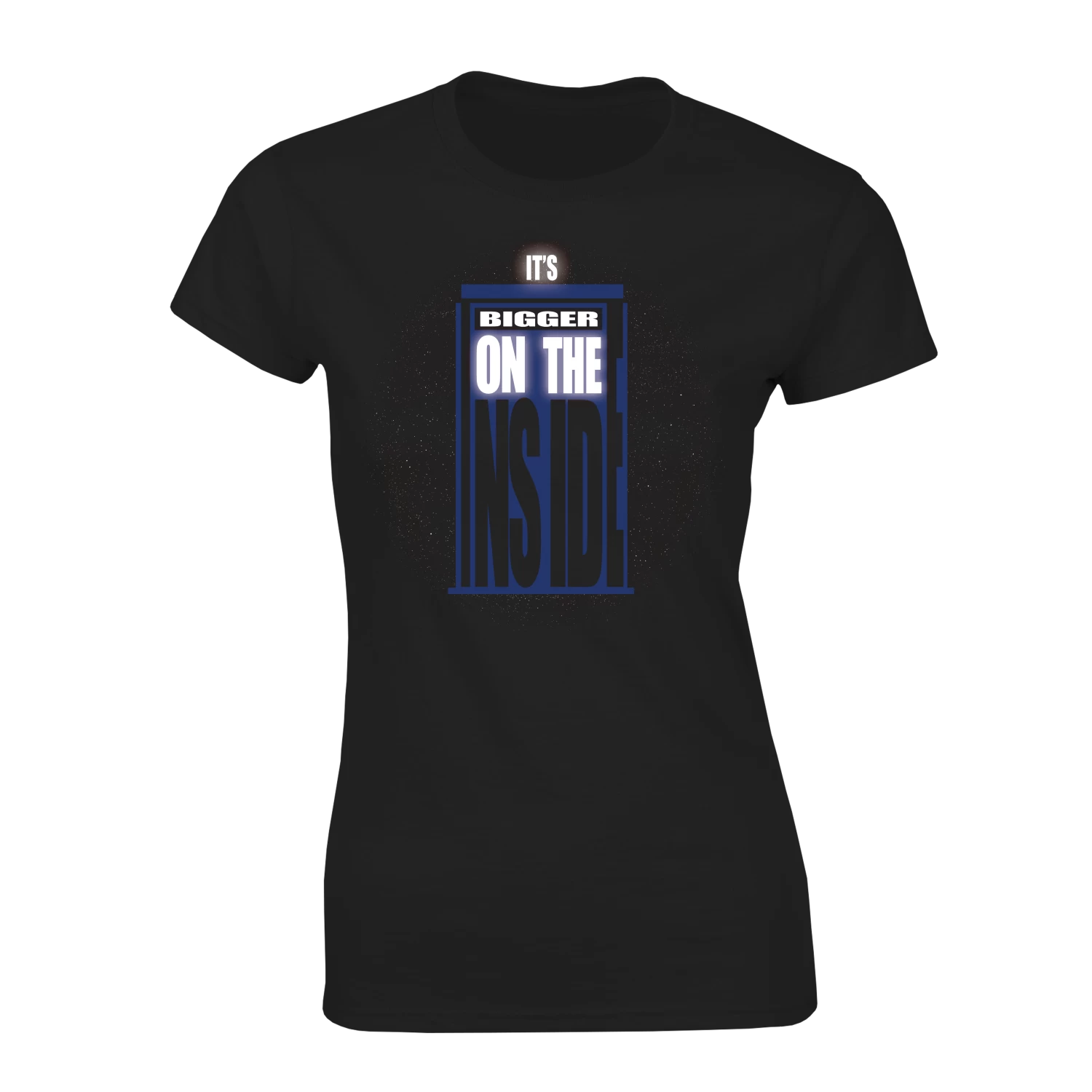 Doctor Who: Women's Fit T-Shirt: Bigger On The Inside Quote 1 Doctor Who: Women's Fit T-Shirt: Bigger On The Inside Quote