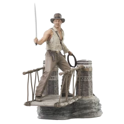 Indiana Jones & The Temple Of Doom: Deluxe Gallery PVC Statue: Indiana Jones (Rope Bridge)
