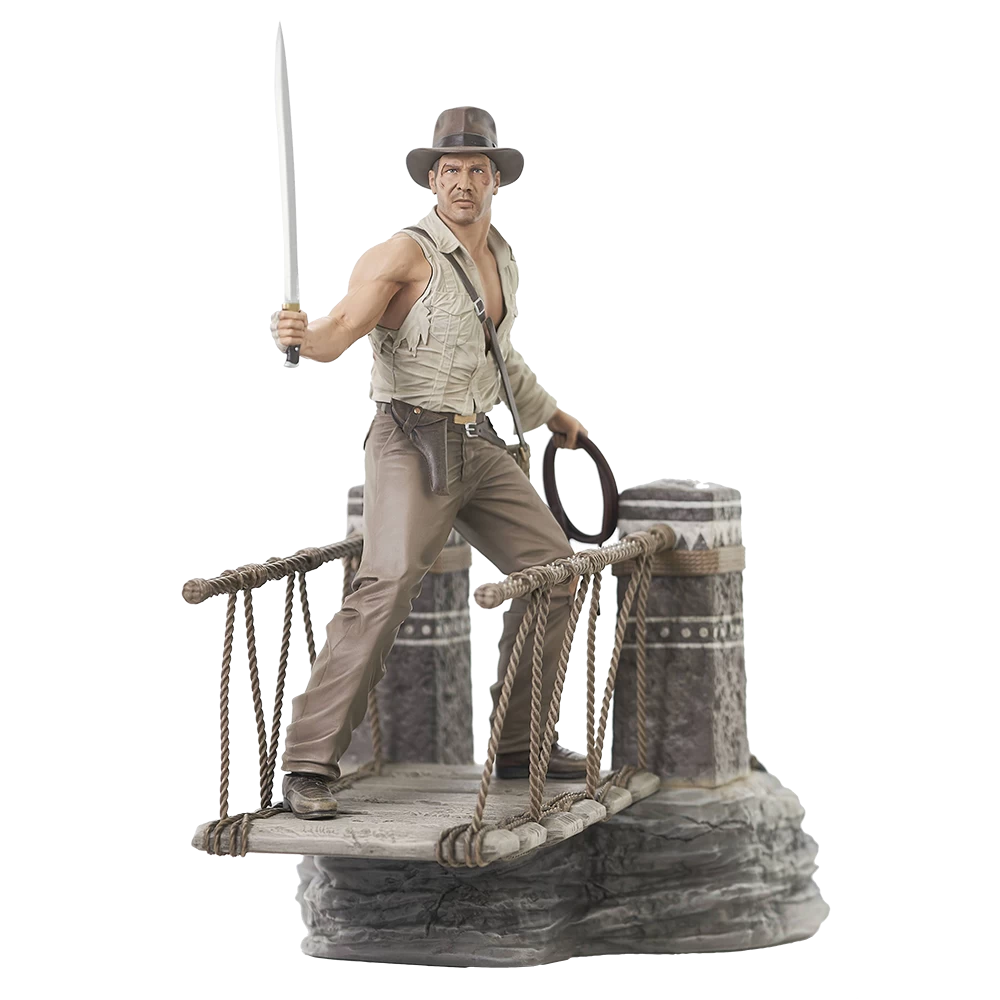 Indiana Jones & The Temple Of Doom: Deluxe Gallery PVC Statue: Indiana Jones (Rope Bridge) 1 Indiana Jones & The Temple Of Doom: Deluxe Gallery PVC Statue: Indiana Jones (Rope Bridge)