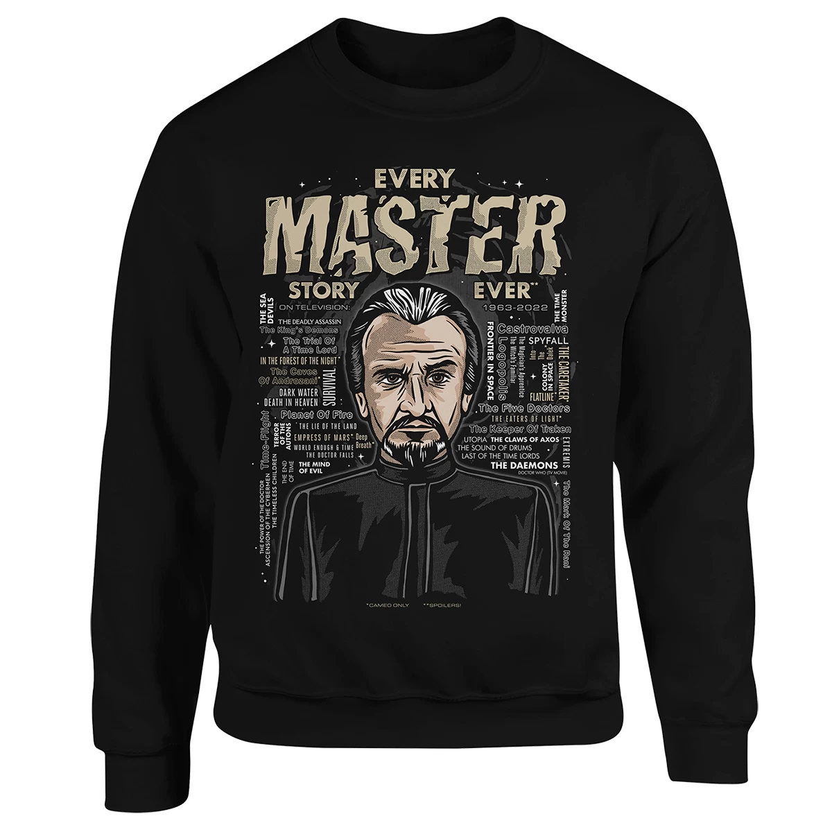 Doctor Who: 60th Anniversary Diamond Collection: Sweatshirt: Every Master Story Ever! 1 Doctor Who: 60th Anniversary Diamond Collection: Sweatshirt: Every Master Story Ever!