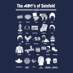Seinfeld: Serenity Now Collection: T-Shirt: The ABCs Of Seinfeld